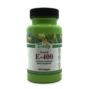Vitamina E natural 400 UI Daily Manufacturing 100 cápsulas