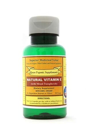 Vitamina e natural green organic supplements paquete 1