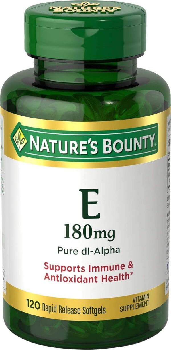 Vitamina E Nature's Bounty - etiqueta
