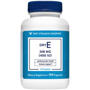 Cápsulas vitamina E seca The Vitamin Shoppe 400 IU
