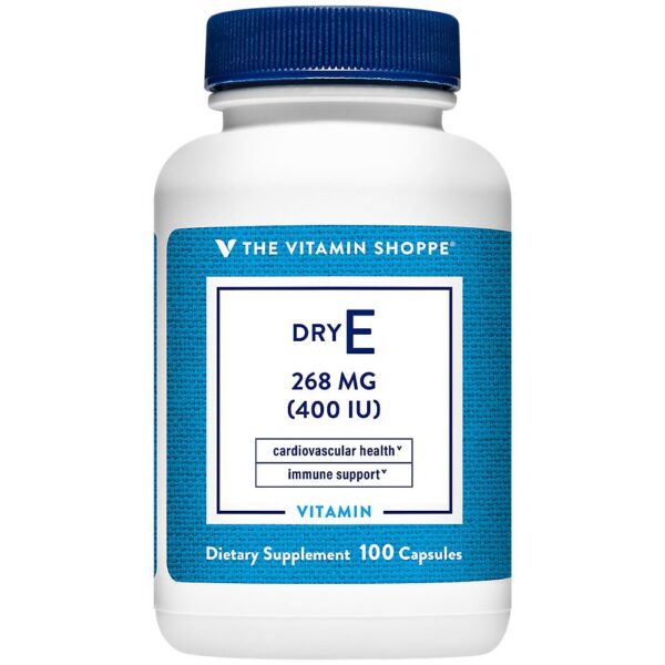 Cápsulas vitamina E seca The Vitamin Shoppe 400 IU