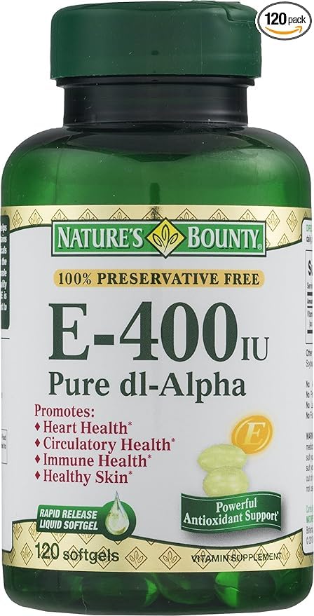 Vitamina E para soporte antioxidante y piel Nature's Bounty