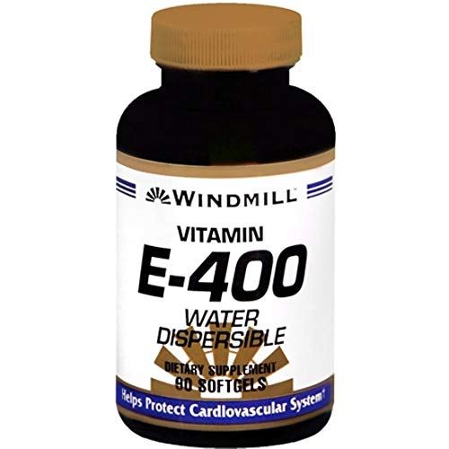 Vitamina E Windmill SFGL 400 IU botella 90 cápsulas