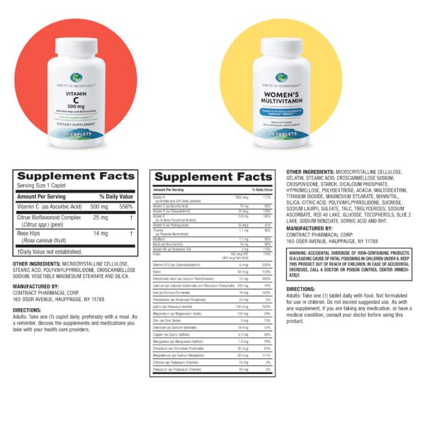 Version 1.0.0 Vitamina femenina Earth's Splendor caja y botella