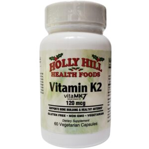 Vitamina K2 Holly Hill cápsulas vegetarianas 60 unidades