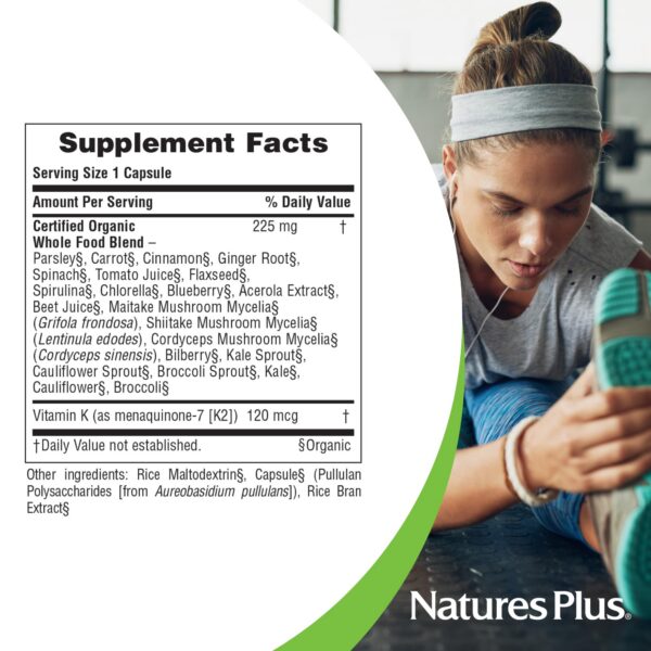 Vitamina K2 orgánica certificada sin gluten