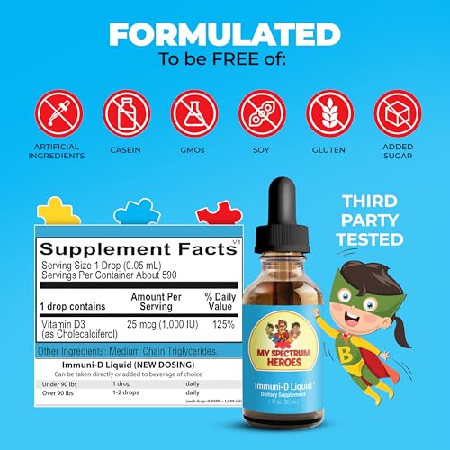 Vitamina líquida d3 Immuni-D para niños y adultos