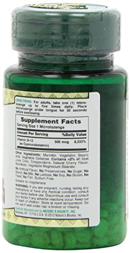 Version 1.0.0 Vitaminas B-12 Nature's Bounty paquete de 3 envases