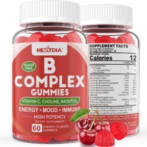 Version 1.0.0 Frasco de Vitaminas B Complejo en Gomitas Veganas sabor cereza