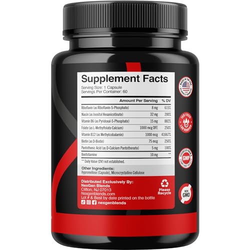 Version 1.0.0 Vitaminas b metiladas nexgen blends para energía y salud cerebral