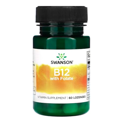 Version 1.0.0 vitaminas b-12 con ácido fólico Swanson presentación en frasco