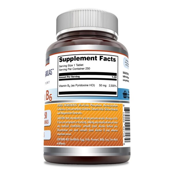 Vitaminas B6 piridoxina envase y tabletas