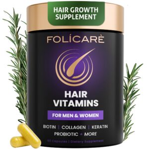 Vitaminas para cabello piel y uñas Folicare con biotina y colágeno