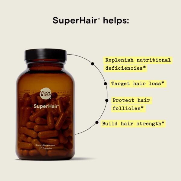 Version 1.0.0 Vitaminas para cabello saludable Moon Juice SuperHair veganas