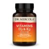 Vitaminas D3 K2 Dr. Mercola cápsulas para salud inmune y ósea