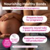Vitaminas para embarazo con DHA, colina y folato para prenatal seguro