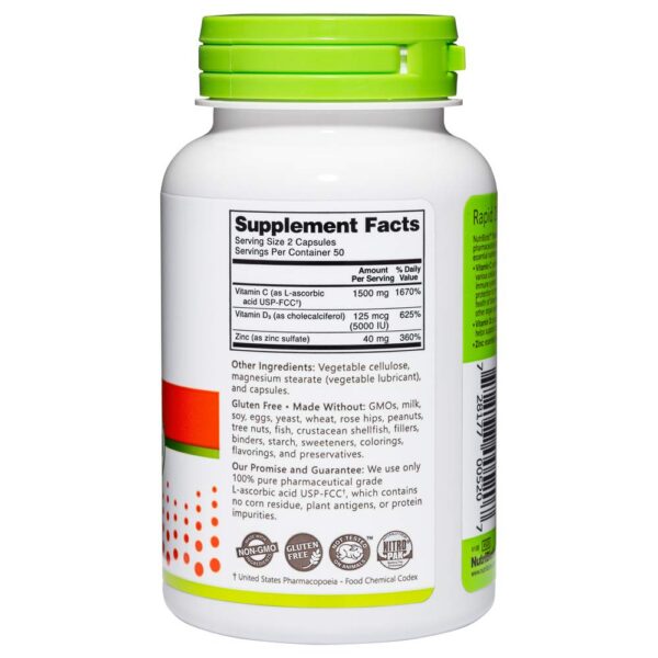 Vitaminas para energía y defensas NutriBiotic cápsulas 100ct