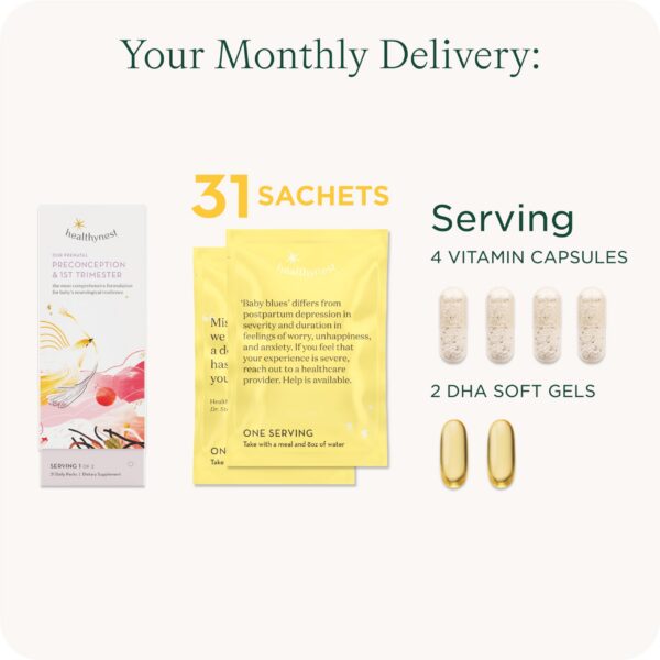 Vitaminas con folato metilado y colina HealthyNest