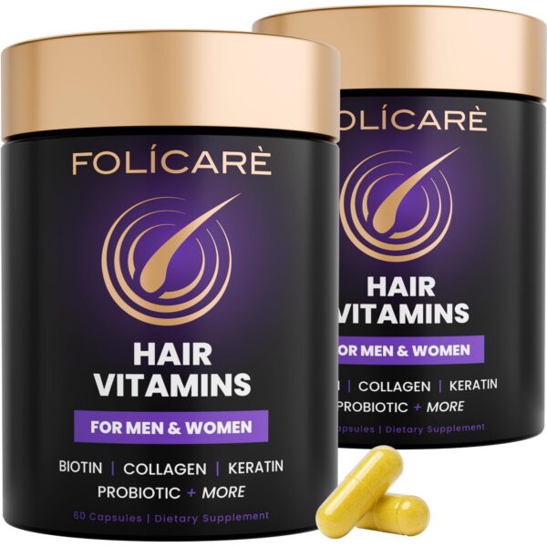 Version 1.0.0 Vitaminas FOLICARE cabello piel uñas 10,000 mcg biotina