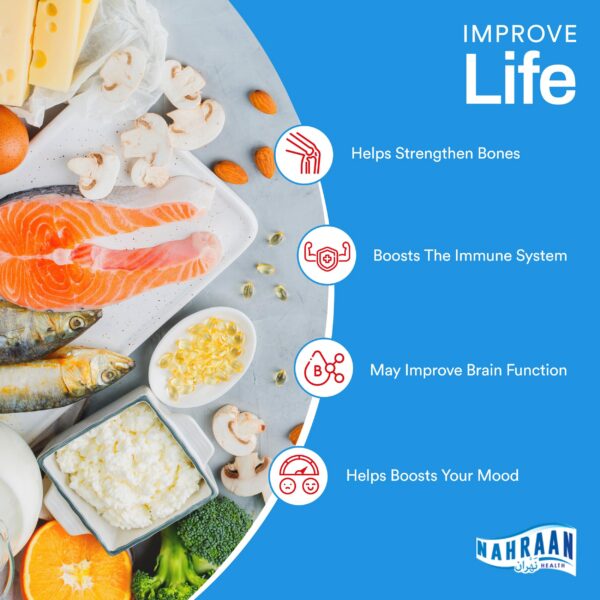 Vitaminas formadas para fortalecer huesos y sistema inmune