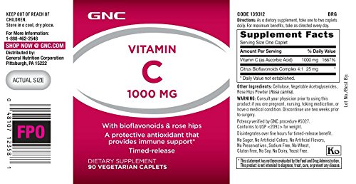 Version 1.0.0 Vitaminas GNC vitamina c antioxidante