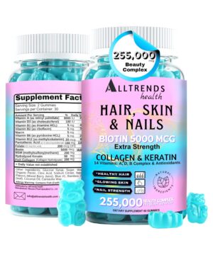 Vitaminas en gomitas para cabello piel y uñas Alltrends Health
