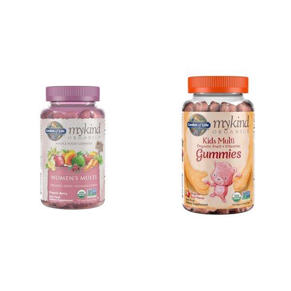 Version 1.0.0 Vitaminas gomitas orgánicas Garden of Life para mujeres sabor berry