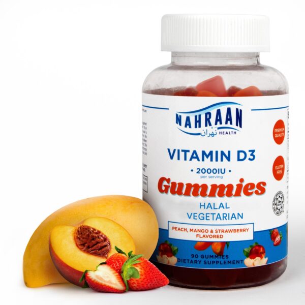 Vitaminas halal NAHRAAN HEALTH gomitas 90 cuenta