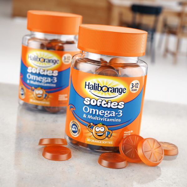 Vitaminas Haliborange para niños omega-3 multivitaminas