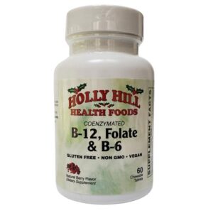 Version 1.0.0 Vitaminas Holly Hill B-12 Folato B-6 tabletas sabor berry