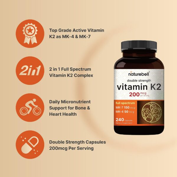 Version 1.0.0 Vitaminas k complejas naturebell mk4 mk7 para salud ósea