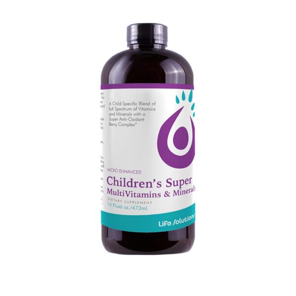 Vitaminas líquidas Life Solutions multivitamínico para niños 16 oz