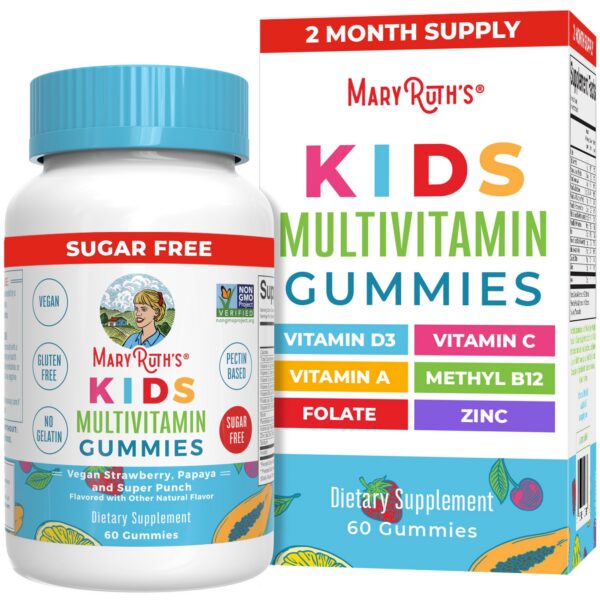 Vitaminas MaryRuth Organics para niños multivitamínicas gomitas 60