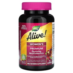Frasco de vitaminas masticables Alive para mujeres Nature's Way