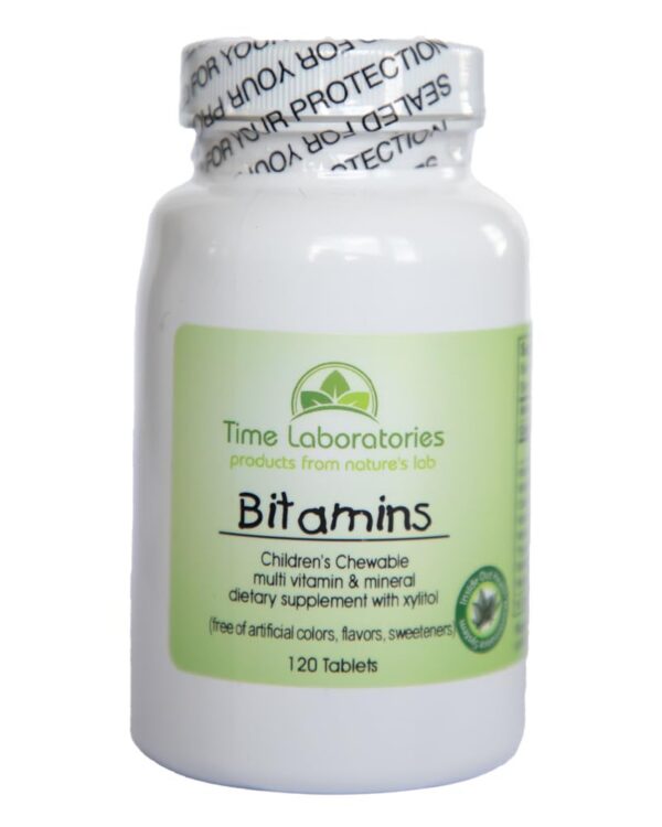 Paquete de vitaminas masticables Bitamins para niños 120 tabletas