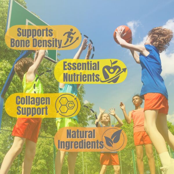 Vitaminas y minerales para energía y enfoque de estudiantes.