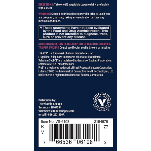 Version 1.0.0 Vitaminas para mujeres 50+ Vthrive multivitamínico cápsulas vegetarianas