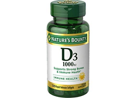 Vitaminas Nature's Bounty vitamina d3 1000 ui 120 softgels