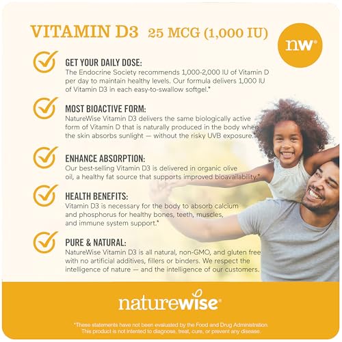Vitaminas NatureWise para salud inmunológica y muscular