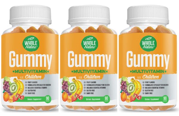 Vitaminas niños Whole Nature multivitamínico gomitas sabor fruta
