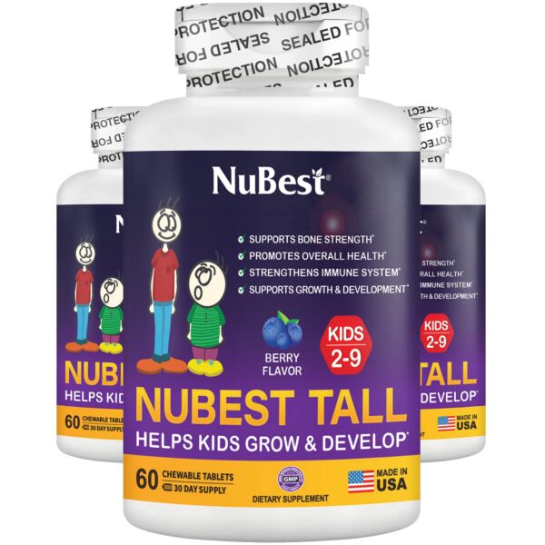 Vitaminas NuBest Tall Kids para niños con sabor berry
