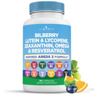 Vitaminas ojos Liberty Lifestyle cápsulas arándano luteína
