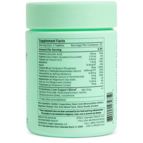 Version 1.0.0 Tabletas masticables H-PROOF vitamina vegana sin azúcar ni gluten