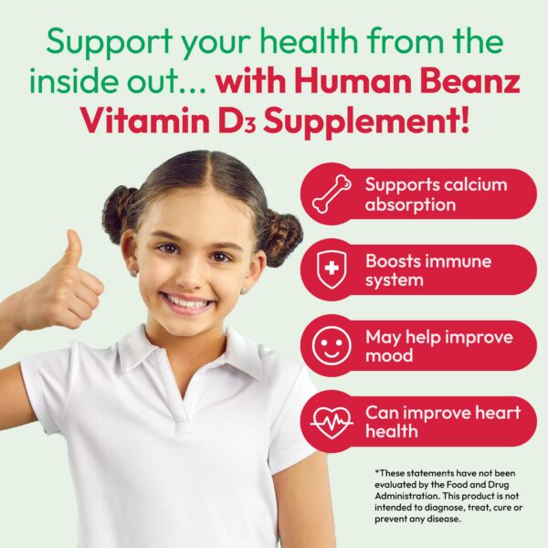 Vitaminas para niños Human Beanz vitamina d3 gomitas kosher
