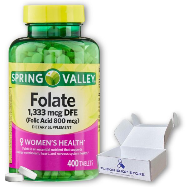 Vitaminas prenatal Spring Valley caja botella 400 tabletas