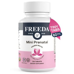 Version 1.0.0 Vitaminas prenatales FREEDA Mini botella frontal