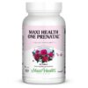 Vitaminas prenatales Maxi Health One 60 tabletas vista frontal