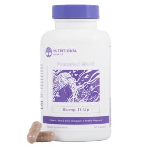 Vitaminas prenatales Nutritional Roots con DHA y probióticos