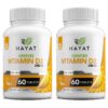 Vitaminas veganas HAYAT vitamina D 2400 IU D2 botella frontal