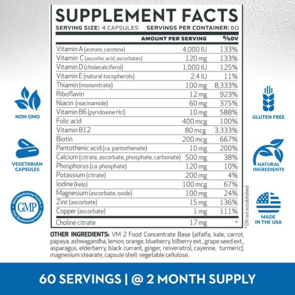 Cápsulas vegetales en frasco